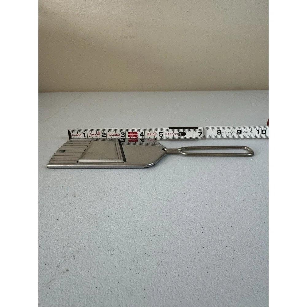 Vintage Foley Hand Held Slicer Serrater Stainless Steel Vegetables Chopper